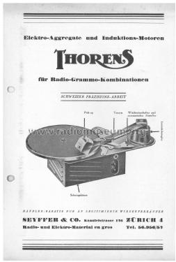 Elektro-Aggregat UV; Thorens SA; St. (ID = 1730906) Sonido-V