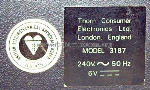 Ferguson 3187; Thorn Electrical (ID = 756753) Radio