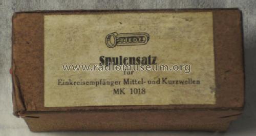 Spulensatz für Einkreisempfänger MW + KW MK 1018; Tiede, Otto; Berlin- (ID = 1546998) mod-past25