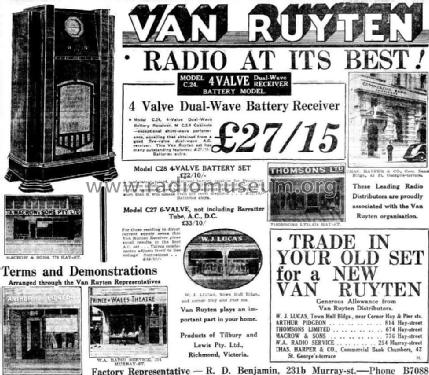 Van Ruyten C27; Tilbury & Lewis Pty. (ID = 1831884) Radio