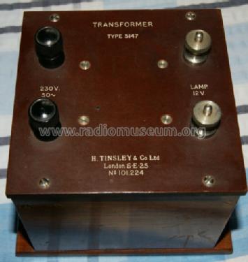 Transformer 5147; Tinsley & Co. Ltd., (ID = 1048622) Power-S