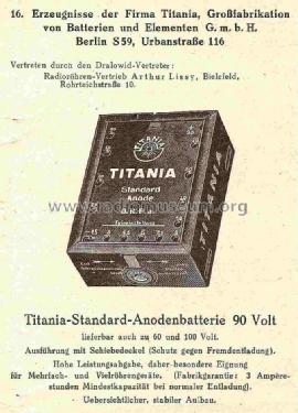 Standard-Anode ; Titania, Berlin (ID = 877036) Power-S