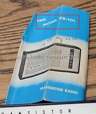 10 Transistor KR-101; TMK Toyomenka, Inc.; (ID = 3125248) Radio