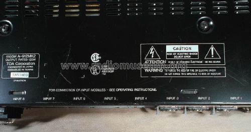 A912MK2UI; Toa Electric Co., (ID = 1506954) Ampl/Mixer