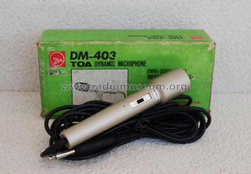 Dynamic Microphone DM-403; Toa Electric Co., (ID = 1898242) Microphone/PU