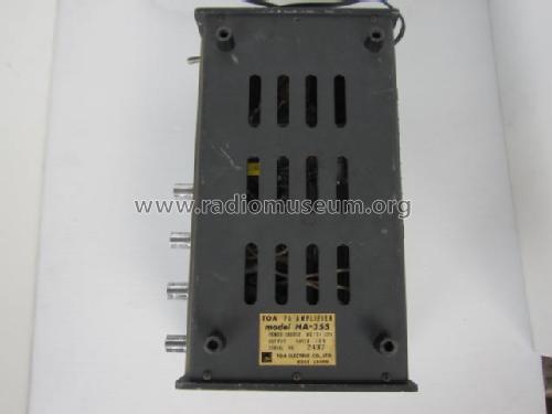 PA Amplifier HA-355; Toa Electric Co., (ID = 1130049) Ampl/Mixer