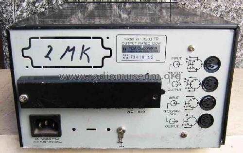 Power Amplifier VP-1120B; Toa Electric Co., (ID = 831630) Ampl/Mixer