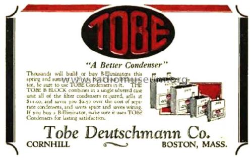 Filter Condensers ; Tobe Deutschmann (ID = 1416352) Radio part