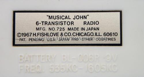 Musical John WC Toilet Bowl 6 Transistor ; Tokiwa Electrical (ID = 2594566) Radio