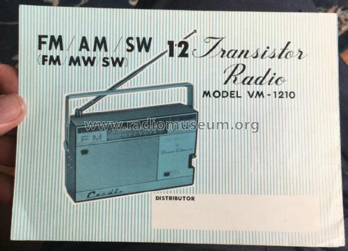 Candle 3 Band 12 Transistor FM/SW-AM VM-1210; Tokyo Transistor (ID = 2544594) Radio