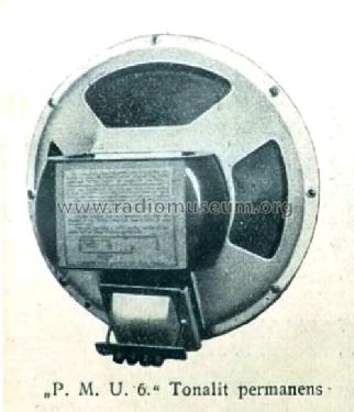 Speaker PMU 6; Tonalit Gramophon Rt (ID = 1400220) Speaker-P