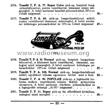 Popular TPA 90; Tonalit Gramophon Rt (ID = 2228811) Mikrofon/TA