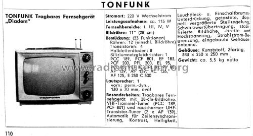 Diadem ; Tonfunk GmbH; (ID = 2149507) Télévision