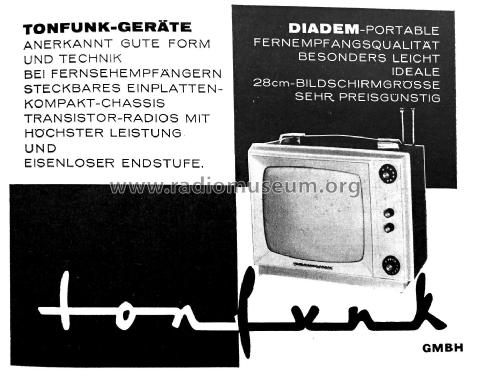 Diadem ; Tonfunk GmbH; (ID = 2149508) Televisore