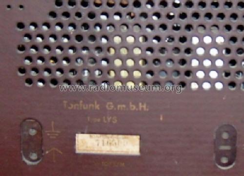 Lys W109 ; Tonfunk GmbH; (ID = 803770) Radio