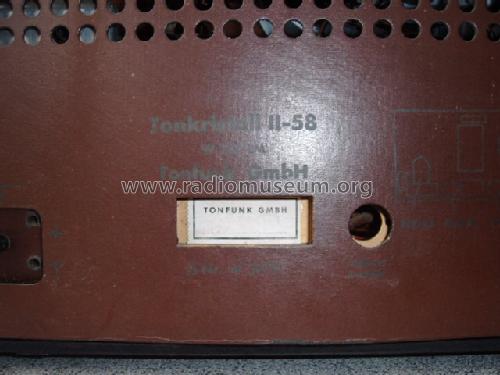 Tonkristall II-58 W3177; Tonfunk GmbH; (ID = 463013) Radio