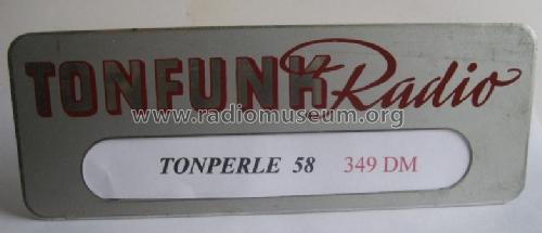 Tonperle 58 W4197; Tonfunk GmbH; (ID = 684959) Radio