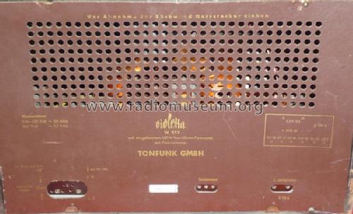 Violetta W252; Tonfunk GmbH; (ID = 1048161) Radio