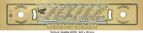 Violetta W302; Tonfunk GmbH; (ID = 1551918) Radio