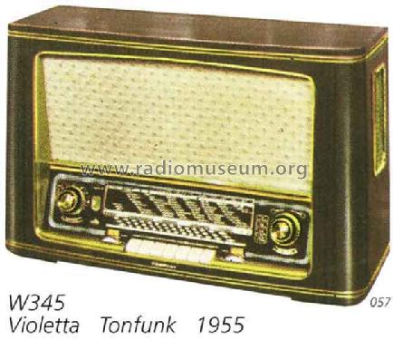 Violetta W345; Tonfunk GmbH; (ID = 2540) Radio