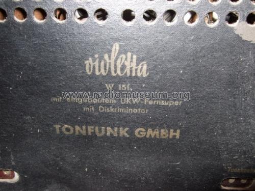 Violetta W 151; Tonfunk GmbH; (ID = 752835) Radio