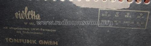 Violetta W 151; Tonfunk GmbH; (ID = 752845) Radio