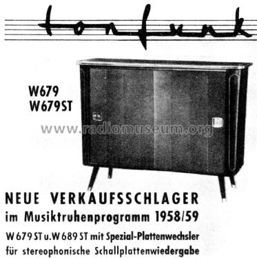 W679ST; Tonfunk GmbH; (ID = 2821472) Radio