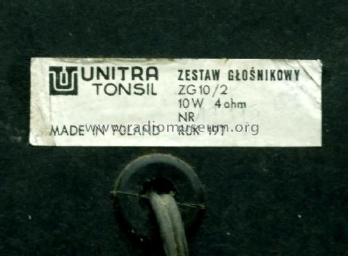 Zestaw Glosnikowy - Speaker Box ZG 10/ 2; Tonsil UNITRA, (ID = 2287572) Speaker-P