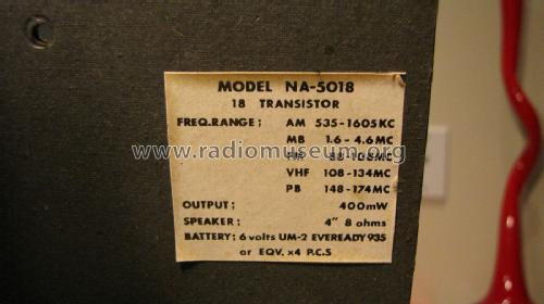 Juliette 5 Band 18 Transistor NA-5018 ; Topp Import & Export (ID = 1865000) Radio