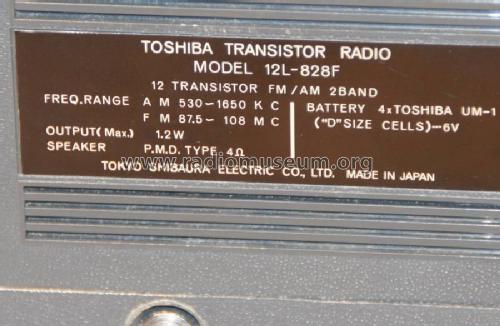12L-828F; Toshiba Corporation; (ID = 1617776) Radio