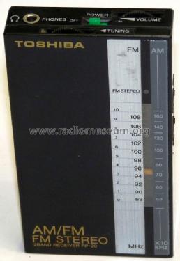2 Band Stereo Receiver RP-20; Toshiba Corporation; (ID = 761259) Radio