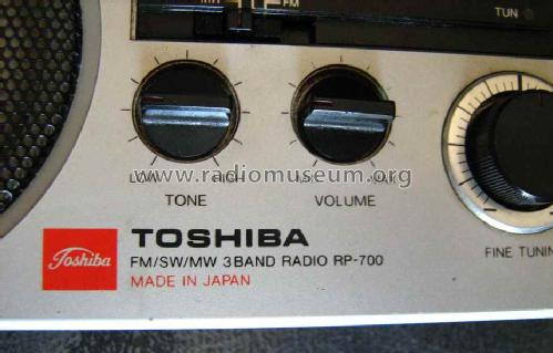 3 Band FM/MW/SW Receiver RP700/700S; Toshiba Corporation; (ID = 1465401) Radio