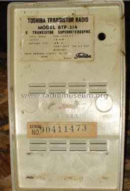 Transistor Six 6TP-314; Toshiba Corporation; (ID = 1223417) Radio