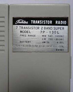 2 Band 7 Transistor 7P-130L; Toshiba Corporation; (ID = 2264740) Radio