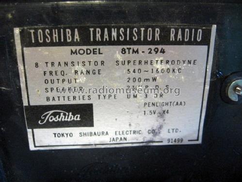 8TM-294 ; Toshiba Corporation; (ID = 1456831) Radio