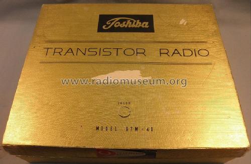 9 TM-40; Toshiba Corporation; (ID = 2217682) Radio