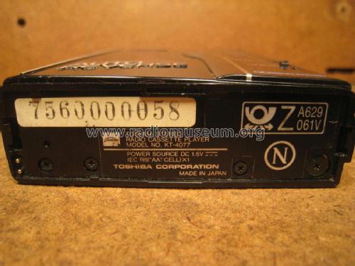 Stereo Radio Cassette Player KT-4077; Toshiba Corporation; (ID = 2036769) Radio