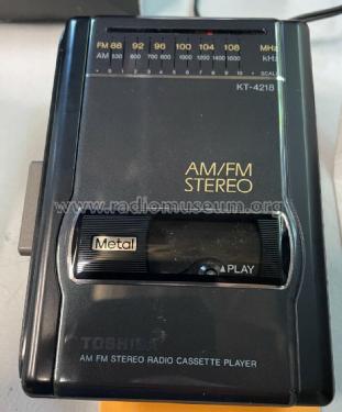 AM/FM Stereo Radio Cassette Player KT-4218; Toshiba Corporation; (ID = 2978643) Radio