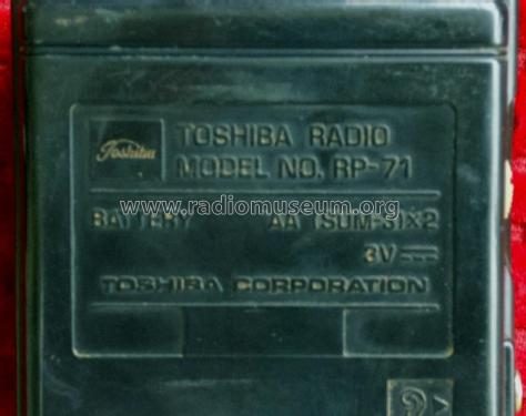 AM Radio RP-71 IC; Toshiba Corporation; (ID = 2388659) Radio