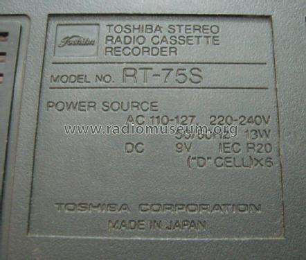 Bombeat 75 RT-75S; Toshiba Corporation; (ID = 1455970) Radio