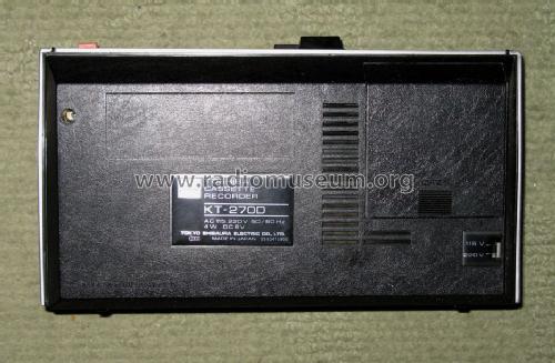 Cassette Recorder KT-270D; Toshiba Corporation; (ID = 1376856) Reg-Riprod