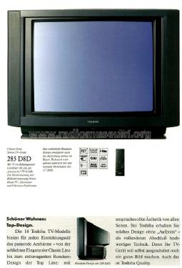 Classic Line 285D8D; Toshiba Corporation; (ID = 1687923) Television