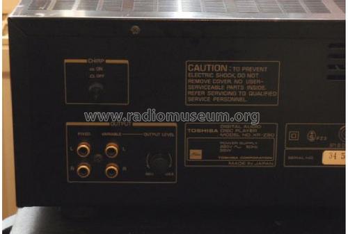 Digital Audio Disc Player XR-Z90; Toshiba Corporation; (ID = 1181509) R-Player