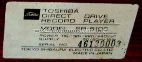 Direct Drive Servo/Player SR-510C; Toshiba Corporation; (ID = 2108049) R-Player