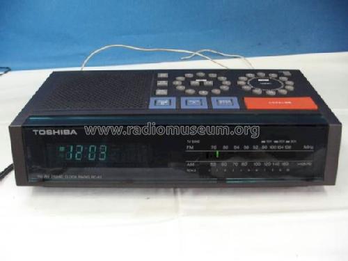 FM AM 2 Band Clock Radio RC-K1; Toshiba Corporation; (ID = 1250421) Radio