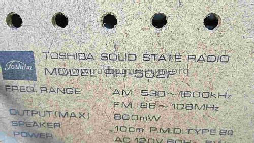 FM AM Solid State RH-502F; Toshiba Corporation; (ID = 2813827) Radio