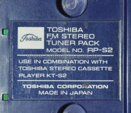 FM Stereo Tuner Pack RP-S2; Toshiba Corporation; (ID = 957367) Radio