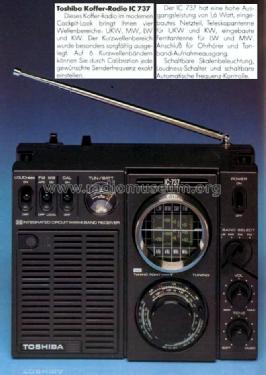 IC Radio IC737; Toshiba Corporation; (ID = 676224) Radio