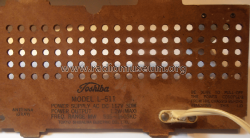 L-511; Toshiba Corporation; (ID = 2346683) Radio