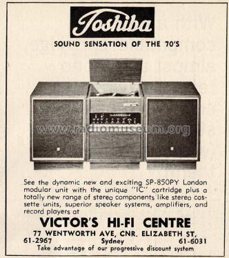 London SP-850PY; Toshiba Corporation; (ID = 2838270) Radio
